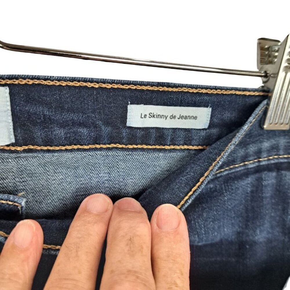 FRAME Denim Le Skinny De Jeanne Queens Way Jeans Blue Size 32 - Picture 5 of 8
